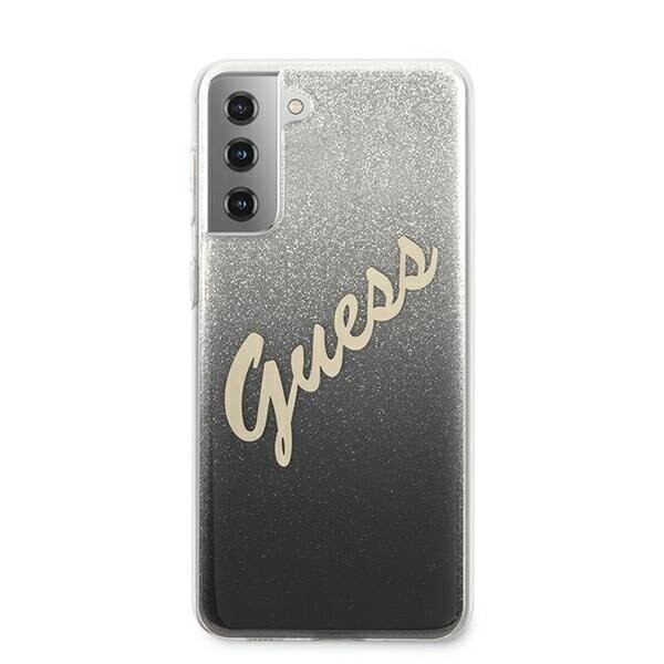 Husa Cover Guess Glitter Gradient pentru Samsung Galaxy S21 Black thumb
