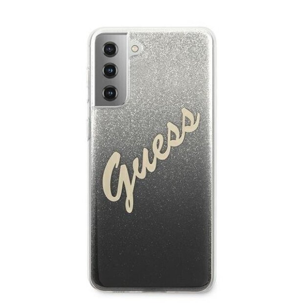 Husa Cover Guess Glitter Gradient pentru Samsung Galaxy S21 Black