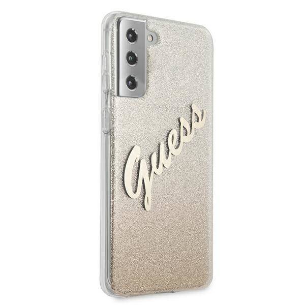 Husa Cover Guess Glitter Gradient pentru Samsung Galaxy S21 Plus Gold thumb