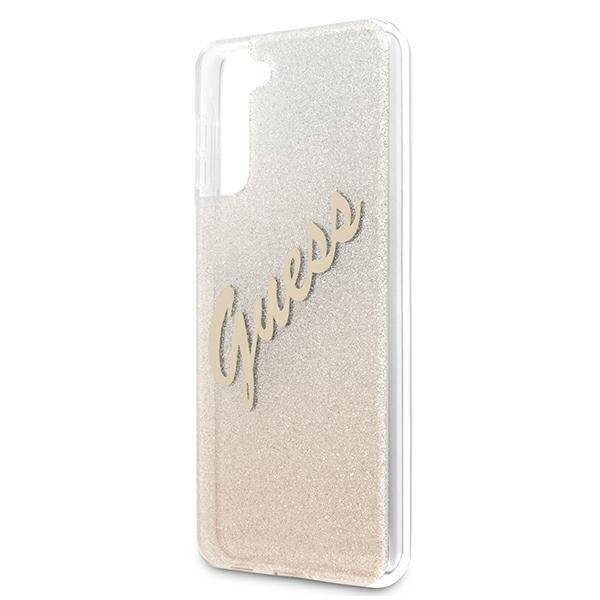 Husa Cover Guess Glitter Gradient pentru Samsung Galaxy S21 Plus Gold thumb