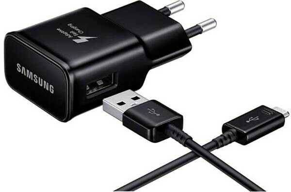 Incarcator Retea USB C Samsung 15W + Cablu date USB-C Fast Charging Negru thumb