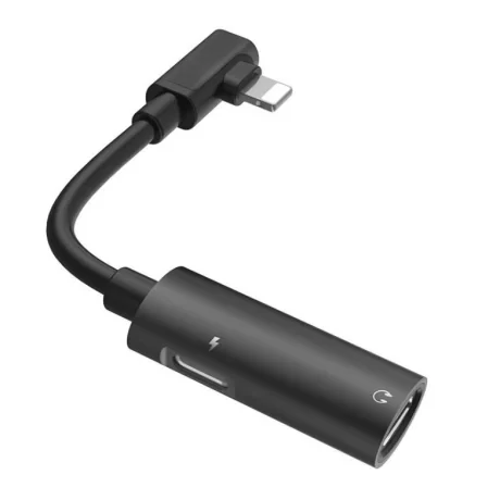 Adaptor Audio Hoco Lightning LS18 Negru