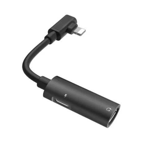 Adaptor Audio Hoco Lightning LS18 Negru
