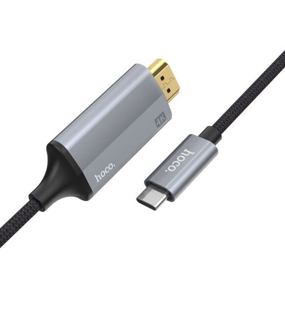 Adaptor Hoco UA13 HDMI to Type C 1.8m Gri thumb