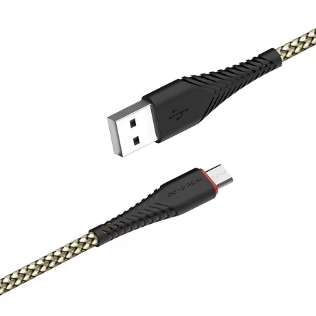 Cablu Date Micro Usb Borofone BX25 Powerful 1m Negru