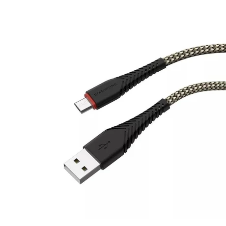 Cablu Date Micro Usb Borofone BX25 Powerful 1m Negru