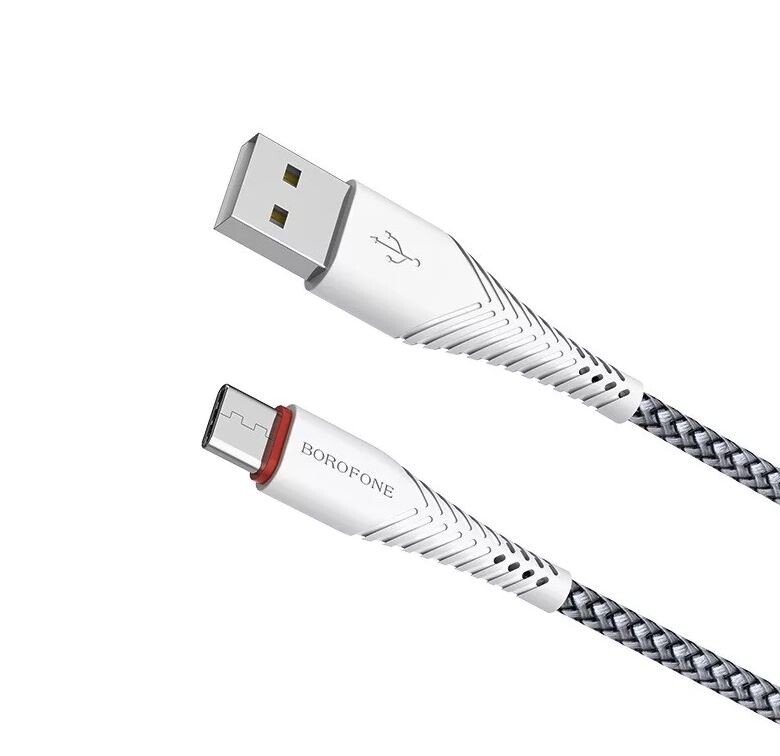 Cablu Date Type C Borofone BX25 Powerful 1m Alb thumb