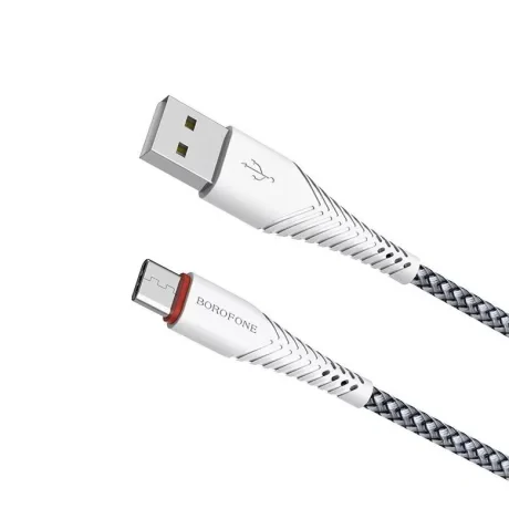 Cablu Date Type C Borofone BX25 Powerful 1m Alb