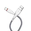 Cablu Date Type C Borofone BX25 Powerful 1m Alb