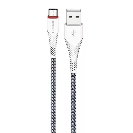 Cablu Date Type C Borofone BX25 Powerful 1m Alb