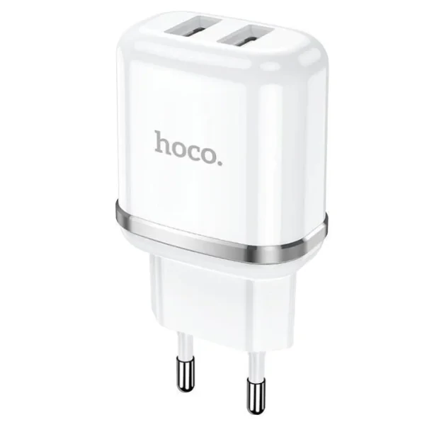 Incarcator Retea Hoco N4 Aspiring 2xUSB 12W 2.4A Alb