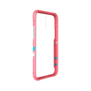 Husa Cover Hard X-Fitted Chameleon pentru iPhone 12 Mini Transparent Rama Roz