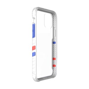 Husa Cover Hard X-Fitted Chameleon pentru iPhone 12 Mini Transparent Rama Alb