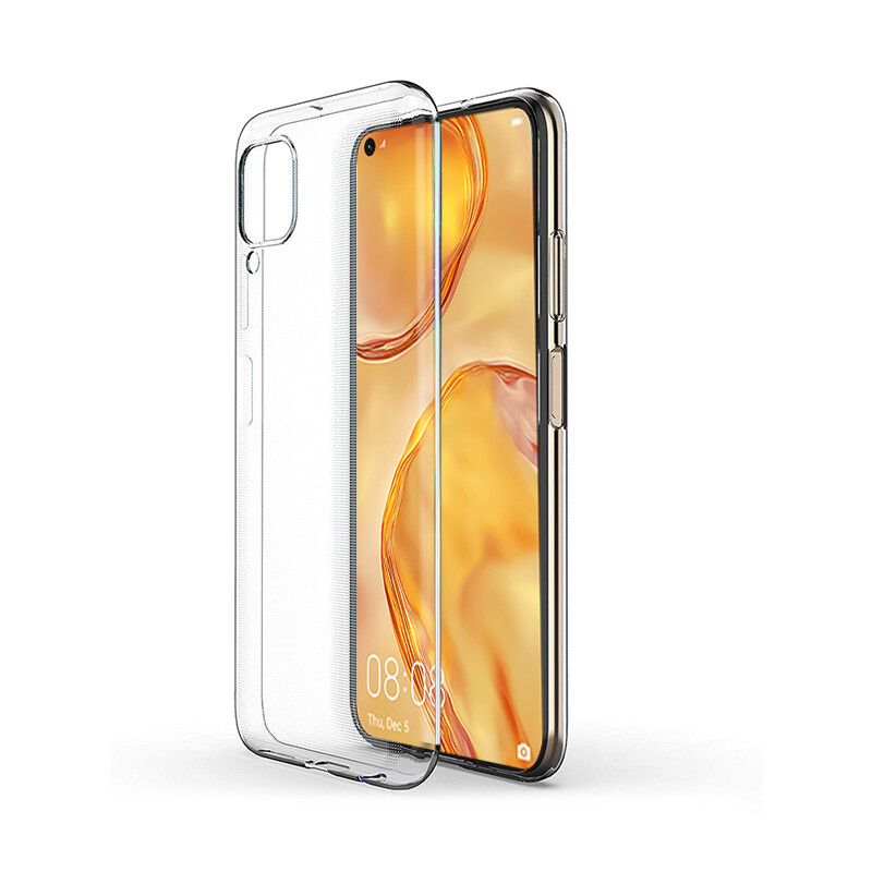 Husa Cover Silicon X-Fitted Antimicrobial pentru Huawei P40 Lite Transparent thumb