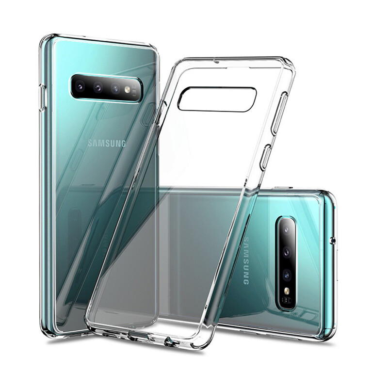 Husa Cover Silicon X-Fitted Antimicrobial pentru Samsung Galaxy S10 Plus Transparent thumb