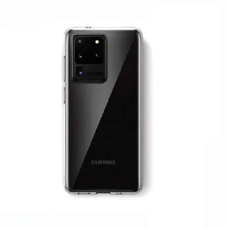 Husa Cover Silicon X-Fitted Antimicrobial pentru Samsung Galaxy S20 Ultra Transparent