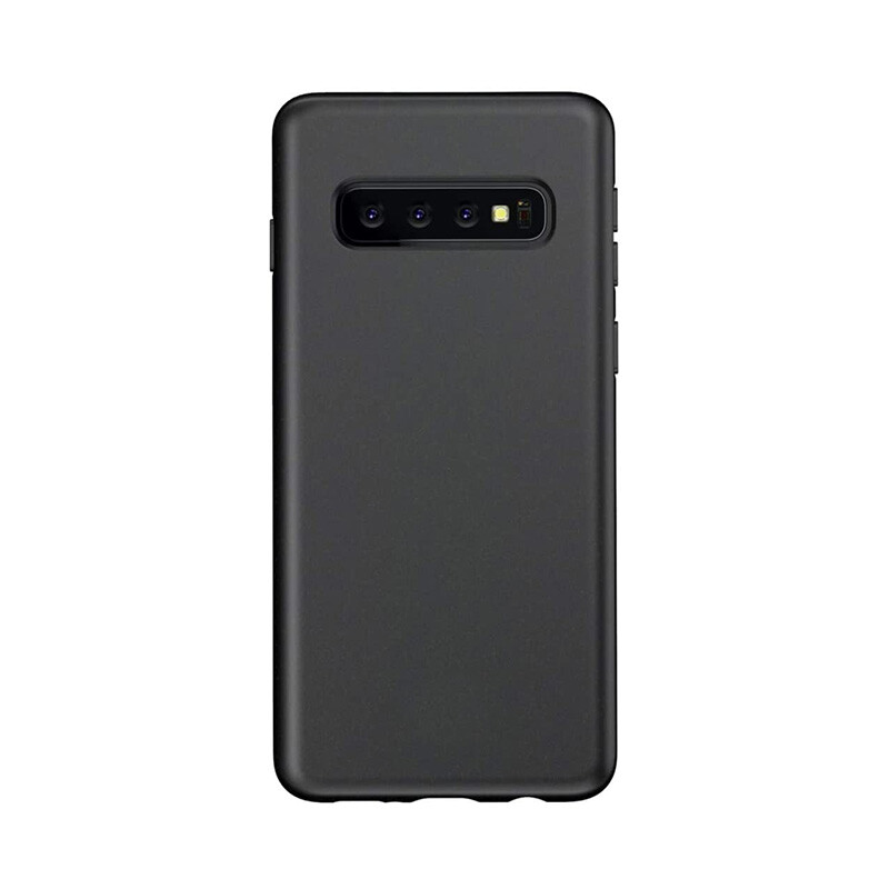 Husa Cover Silicon X-Fitted Degradation Soft pentru Samsung Galaxy S10 Negru thumb