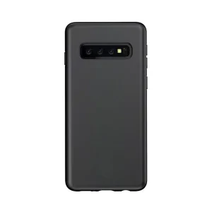 Husa Cover Silicon X-Fitted Degradation Soft pentru Samsung Galaxy S10 Negru