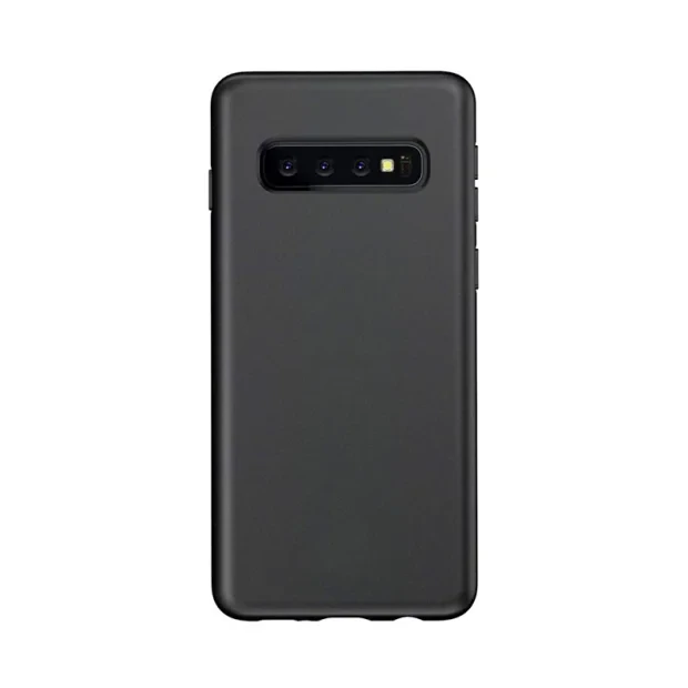 Husa Cover Silicon X-Fitted Degradation Soft pentru Samsung Galaxy S10 Negru