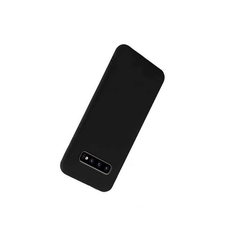 Husa Cover Silicon X-Fitted Degradation Soft pentru Samsung Galaxy S10 Negru thumb