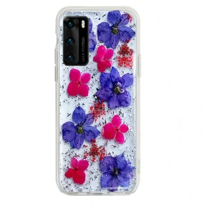 Husa Cover Silicon X-Fitted Flora pentru Huawei P40 Lite Multicolor