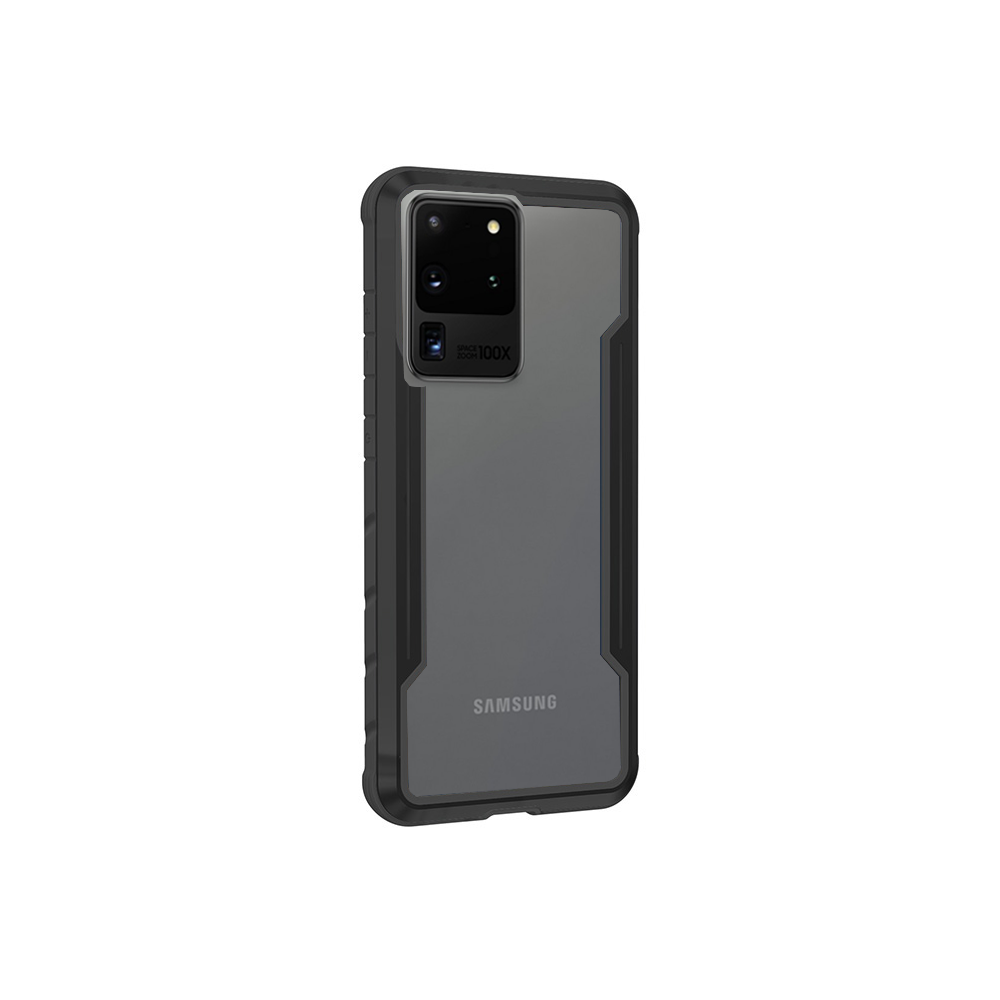 Husa Cover Bumper X-Fitted Fighter Plus pentru Samsung Galaxy S20 Ultra Negru thumb