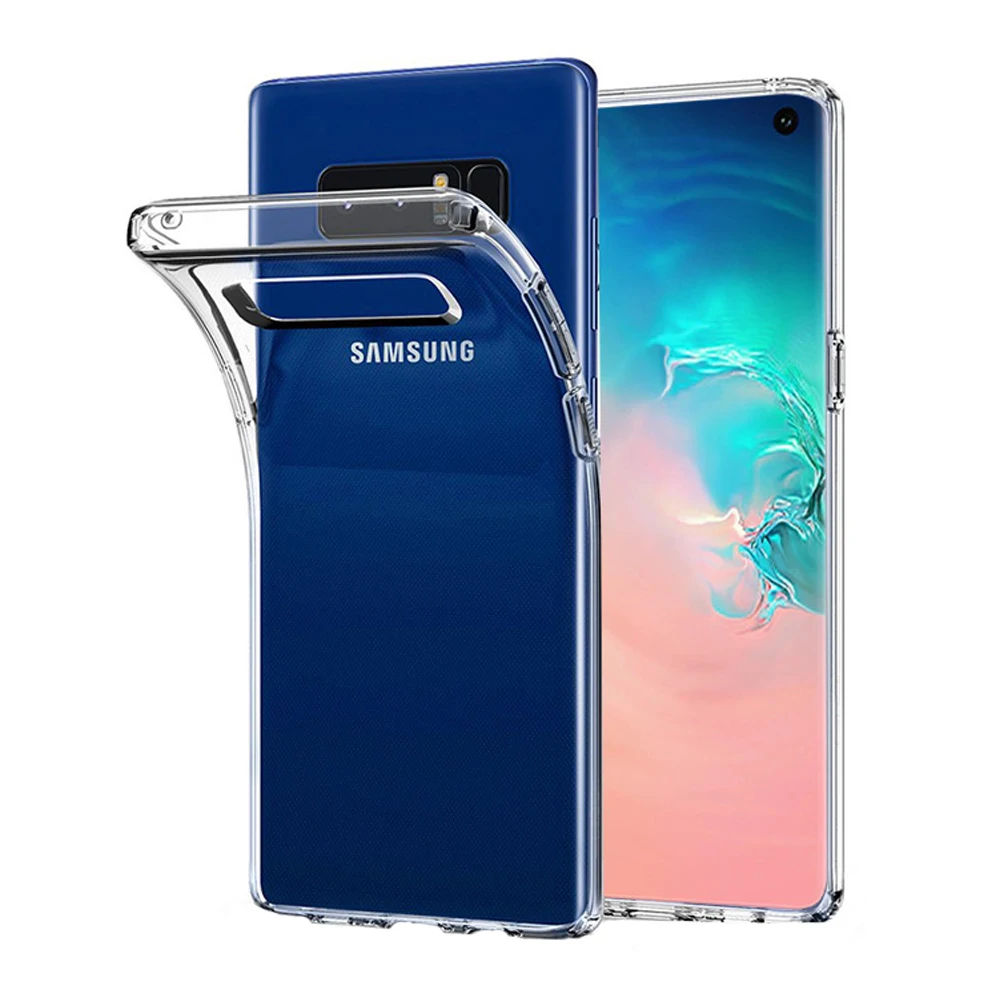 Husa Cover Silicon Slim X-Fitted Jacket pentru Samsung Galaxy S10 Transparent thumb