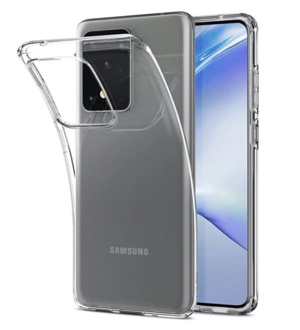 Husa Cover Silicon Slim X-Fitted Jacket pentru Samsung Galaxy S20 Ultra Transparent thumb