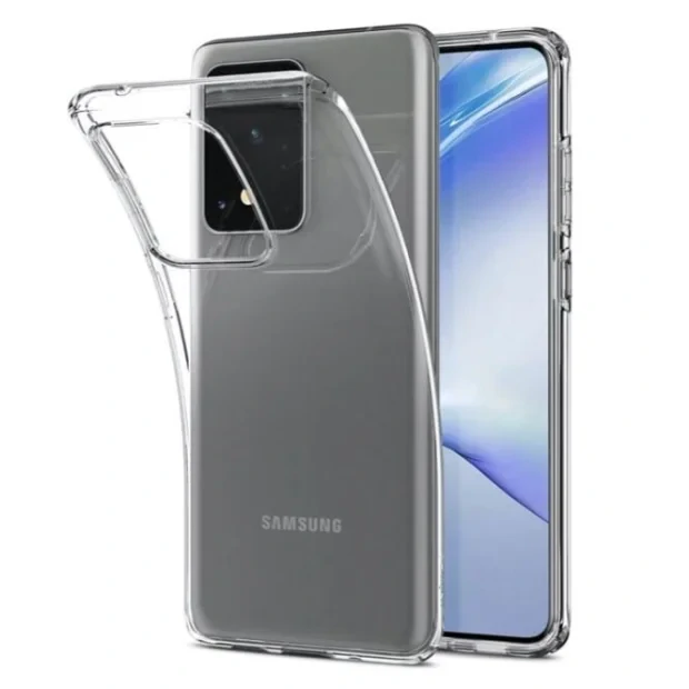 Husa Cover Silicon Slim X-Fitted Jacket pentru Samsung Galaxy S20 Ultra Transparent