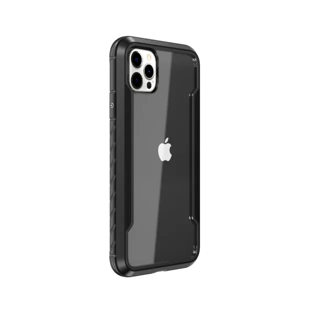 Husa Cover Bumper X-Fitted Fighter Plus pentru iPhone 12 Mini Negru