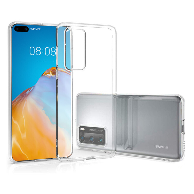 Husa Cover Silicon Slim X-Fitted Jacket pentru Huawei P40 Transparent thumb