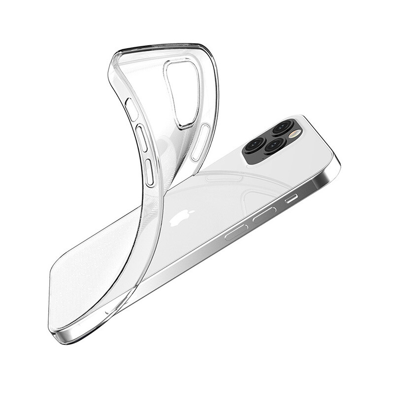 Husa Cover Silicon Slim X-Fitted Jacket pentru iPhone 12 Mini Transparent thumb