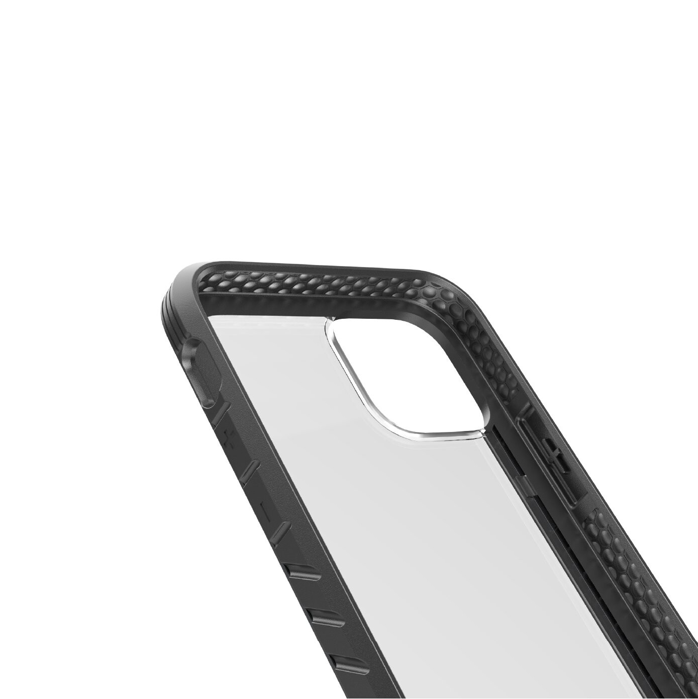 Husa Cover TPU AmazingThing Military Drop pentru iPhone 12 Mini Transparent Rama Negru thumb