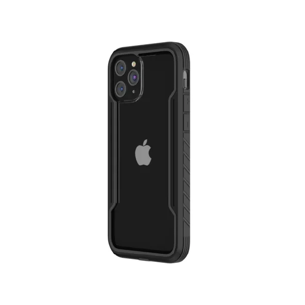 Husa Cover TPU AmazingThing Military Drop pentru iPhone 12 Mini Transparent Rama Negru