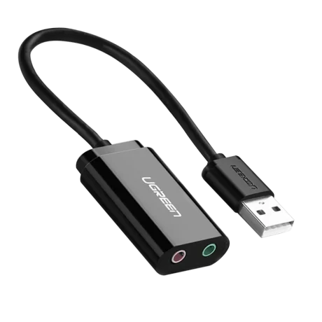 Adaptor Audio External Stereo Sound Ugreen Negru