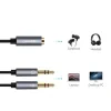 Cablu Audio Splitter Dual Jack 3.5mm Ugreen 0.3m Negru