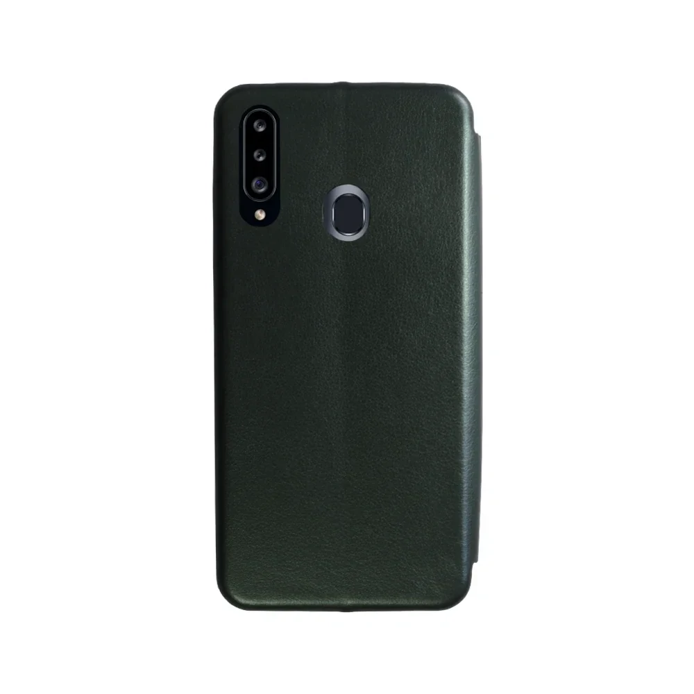 Husa Book OC Piele Ecologica pentru Samsung Galaxy A20s Verde