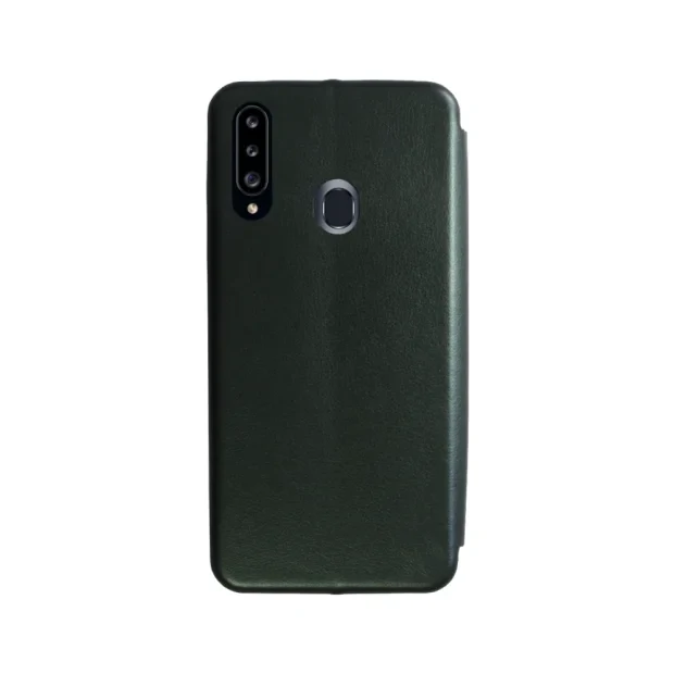 Husa Book OC Piele Ecologica pentru Samsung Galaxy A20s Verde