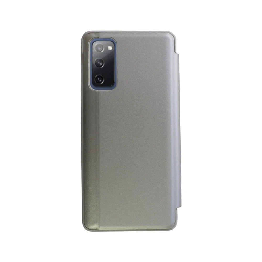 Husa Book Smart Clear View pentru Samsung Galaxy S20 FE/S20 FE 5G Argintiu
