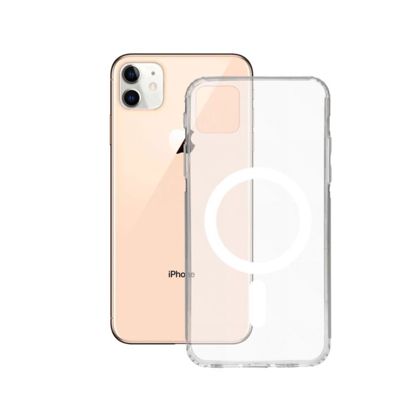 Husa Cover Ksix Flex MagCharge pentru iPhone 12 Mini Transparent thumb