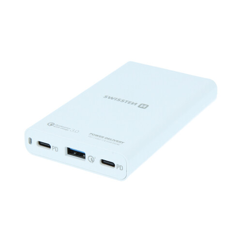 Adaptor Swissten 4xUSB QC-PD 3.0 QC 4 PPS 60W Alb thumb