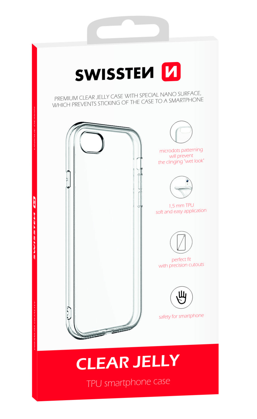 Husa Cover Swissten Silicon Jelly pentru iPhone 12 Mini Transparent thumb