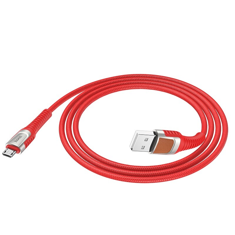 Cablu Date Micro Usb Hoco U81 Jazz Textil 1.2m Rosu thumb