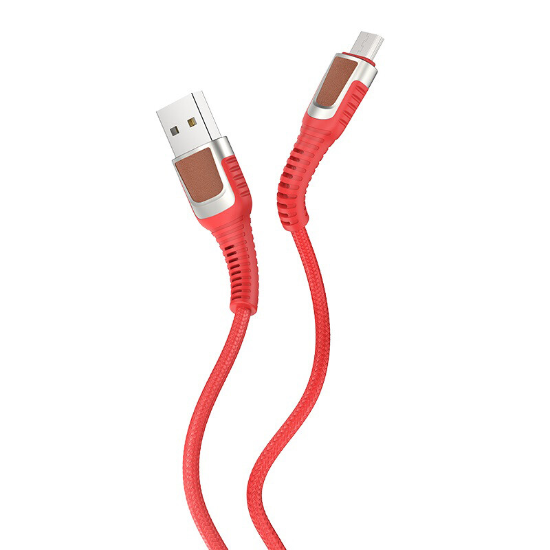 Cablu Date Micro Usb Hoco U81 Jazz Textil 1.2m Rosu thumb