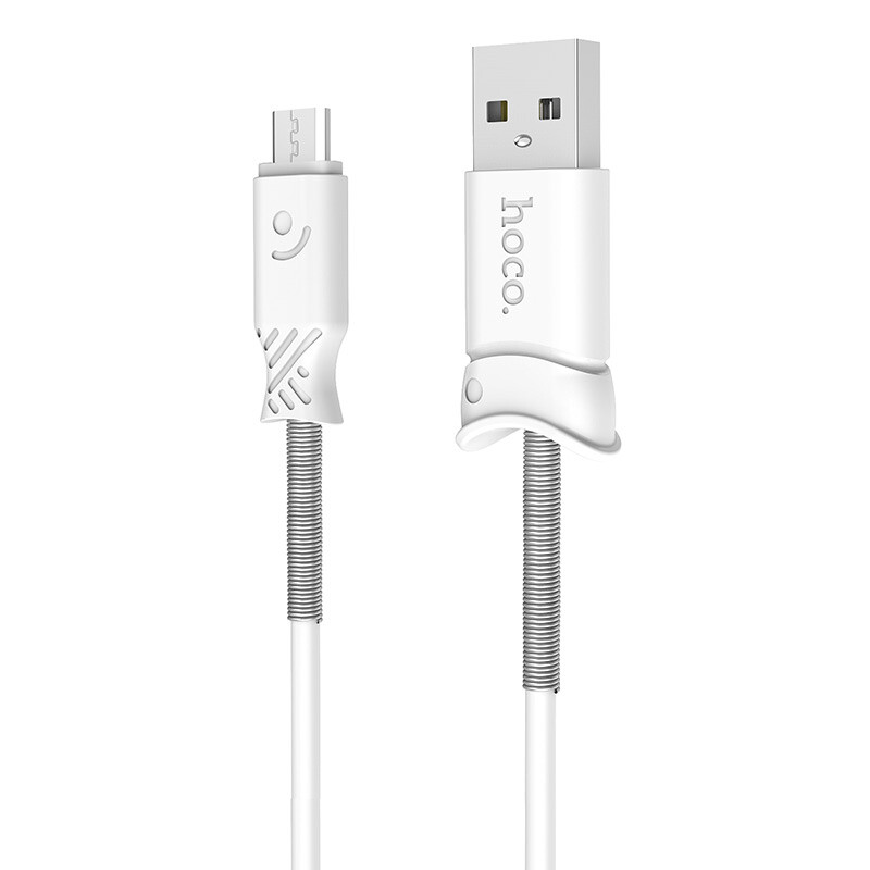 Cablu incarcare/transfer date Micro Usb Hoco X24 Alb thumb