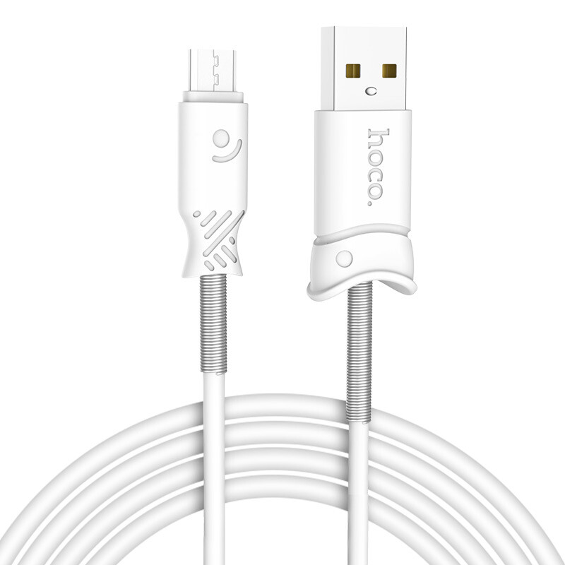 Cablu incarcare/transfer date Micro Usb Hoco X24 Alb thumb