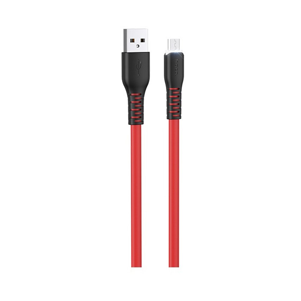 Cablu Date Micro Usb Hoco X44 Soft Silicone 1m Rosu thumb