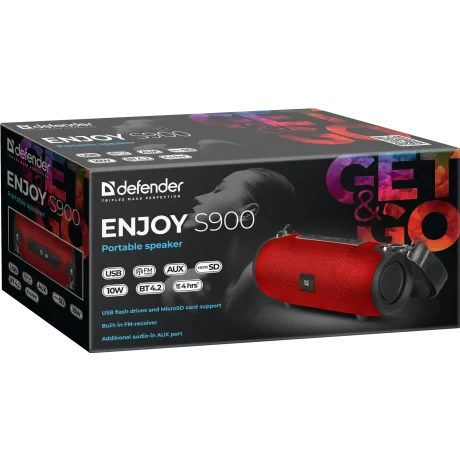 Boxa Bluetooth Defender Enjoy S900 10W BT 5.0 Rosu