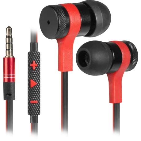 Casti cu Fir Defender Arrow Jack 3.5mm 1.2m Negru-Rosu