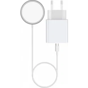 Set Incarcator Retea Magcharger 20W + Cablu Date Lightning 1m White